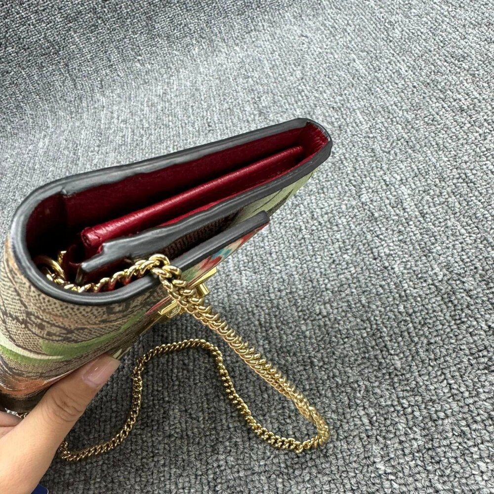 100% Authentic GUCCI Padlock Brown Canvas Shoulder Bag - Picture 6 of 14